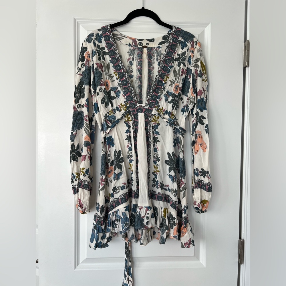 Free People Multicolor Printed Floral Dress